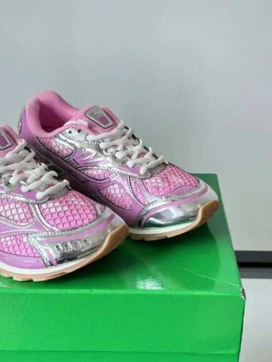 Bottega Veneta pink Orbit Low Top Runner Sneakers - Picture 3 of 5